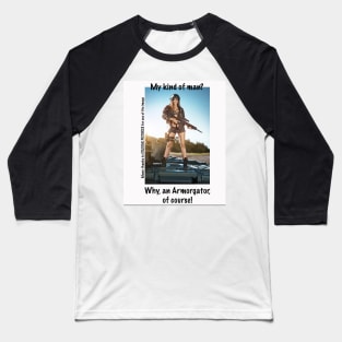 Armorgator - Babe 14 - White Baseball T-Shirt